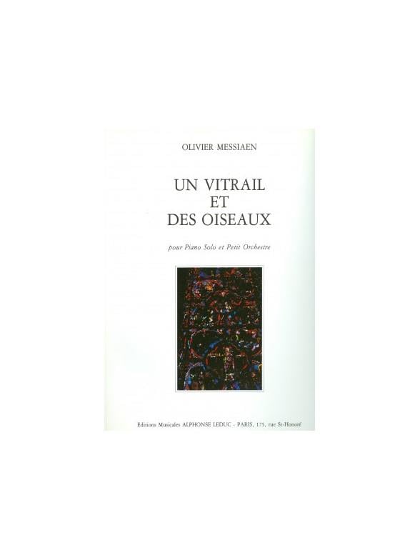 Un Vitrail Et Des Oiseaux (Piano and Wind Ens.)